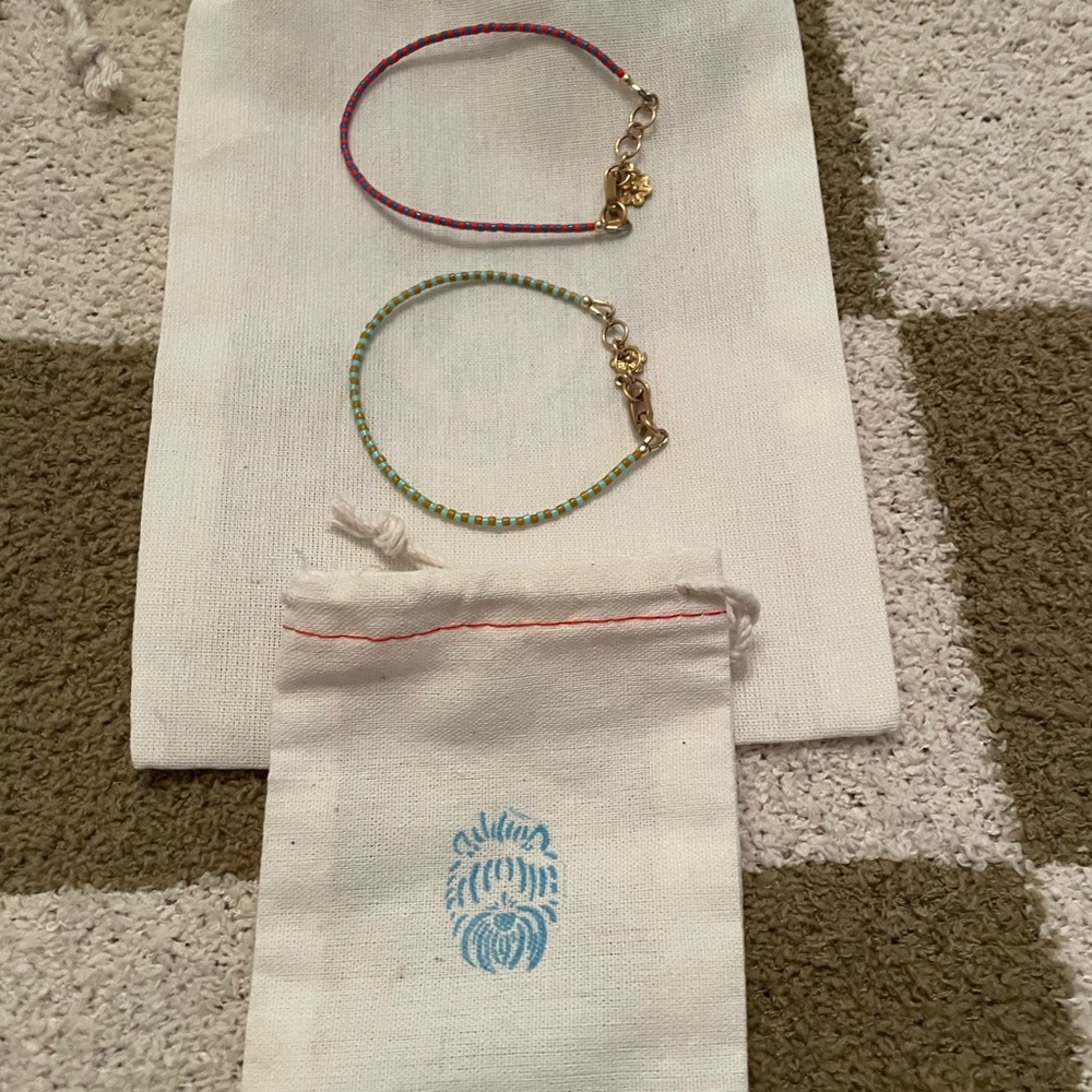 Blair Ritchey On The Lookout Jewelry Set of 2 Stripe Bracelets 6.5 Inch